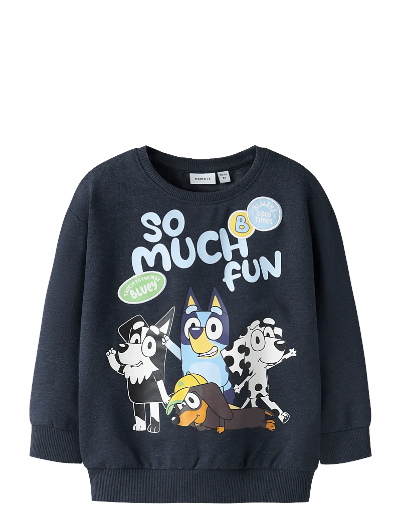name it - NMMJARED BLUEY NREG SWEAT UNB SKY - sweatshirts - navy blazer - 0