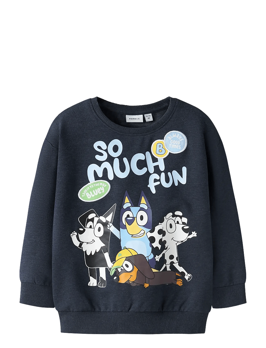 name it - NMMJARED BLUEY NREG SWEAT UNB SKY - sweat-shirt - navy blazer - 0