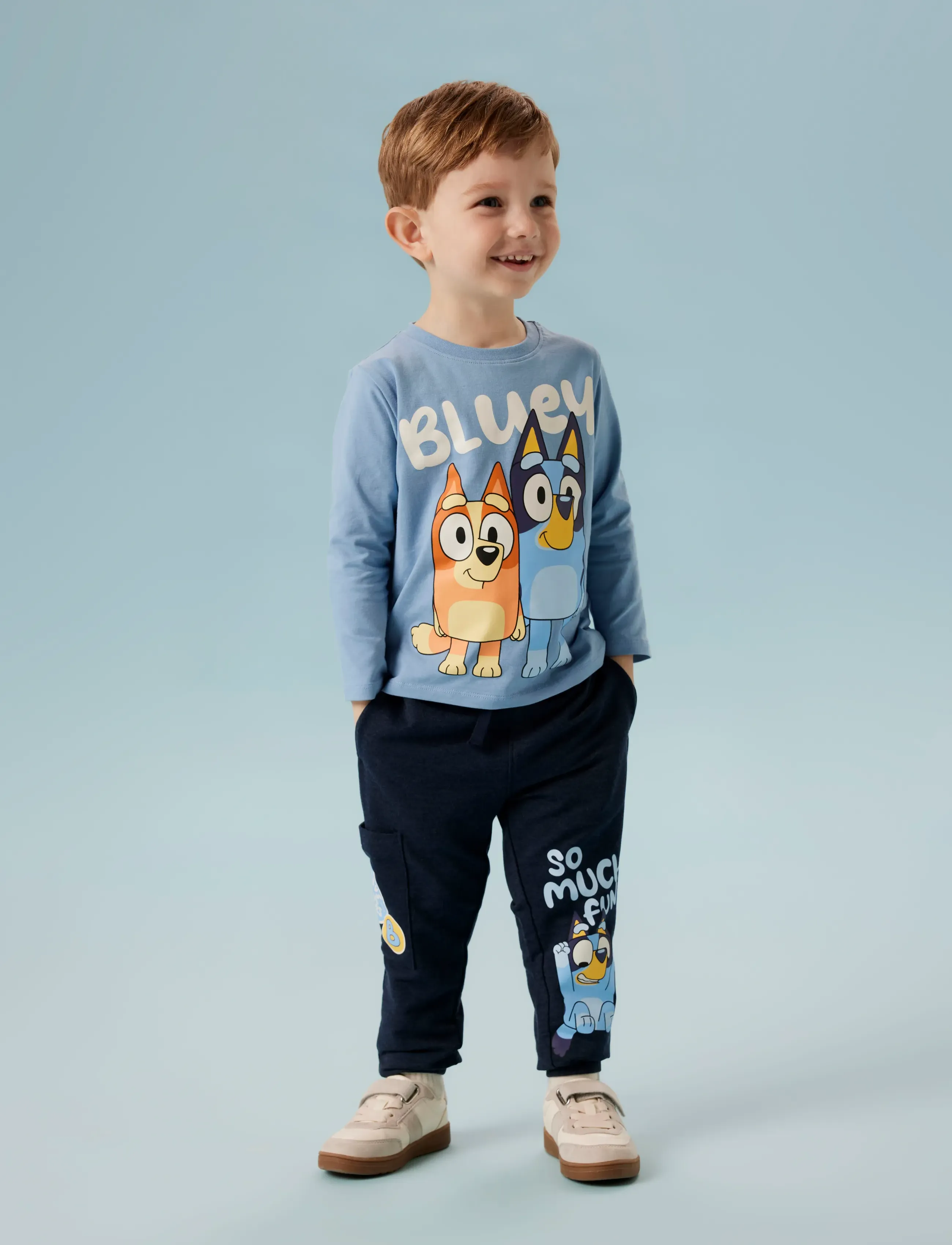 name it NMMJARED BLUEY NREG SWE PANTS UNB SKY - Underdele - NAVY BLAZER / navy
