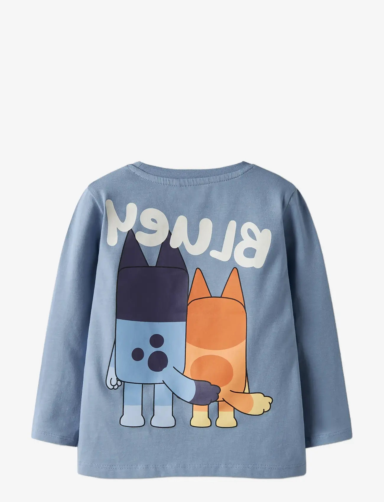 name it - NMMJONAS BLUEY LS NREG TOP BOX SKY - långärmade t-shirts - endless sky - 1