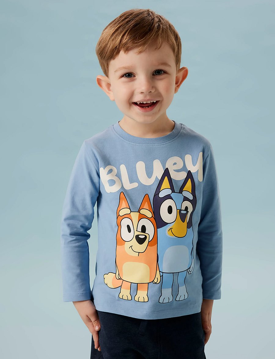 name it - NMMJONAS BLUEY LS NREG TOP BOX SKY - langærmede t-shirts - endless sky - 2