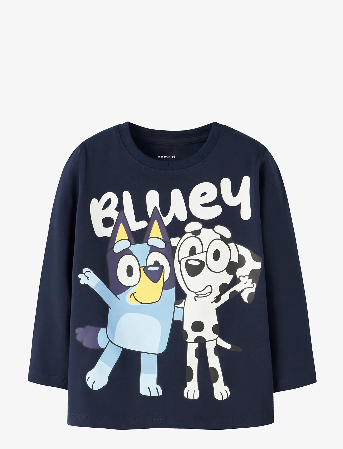 name it - NMMJONAS BLUEY LS NREG TOP BOX SKY - langärmelig - navy blazer - 0
