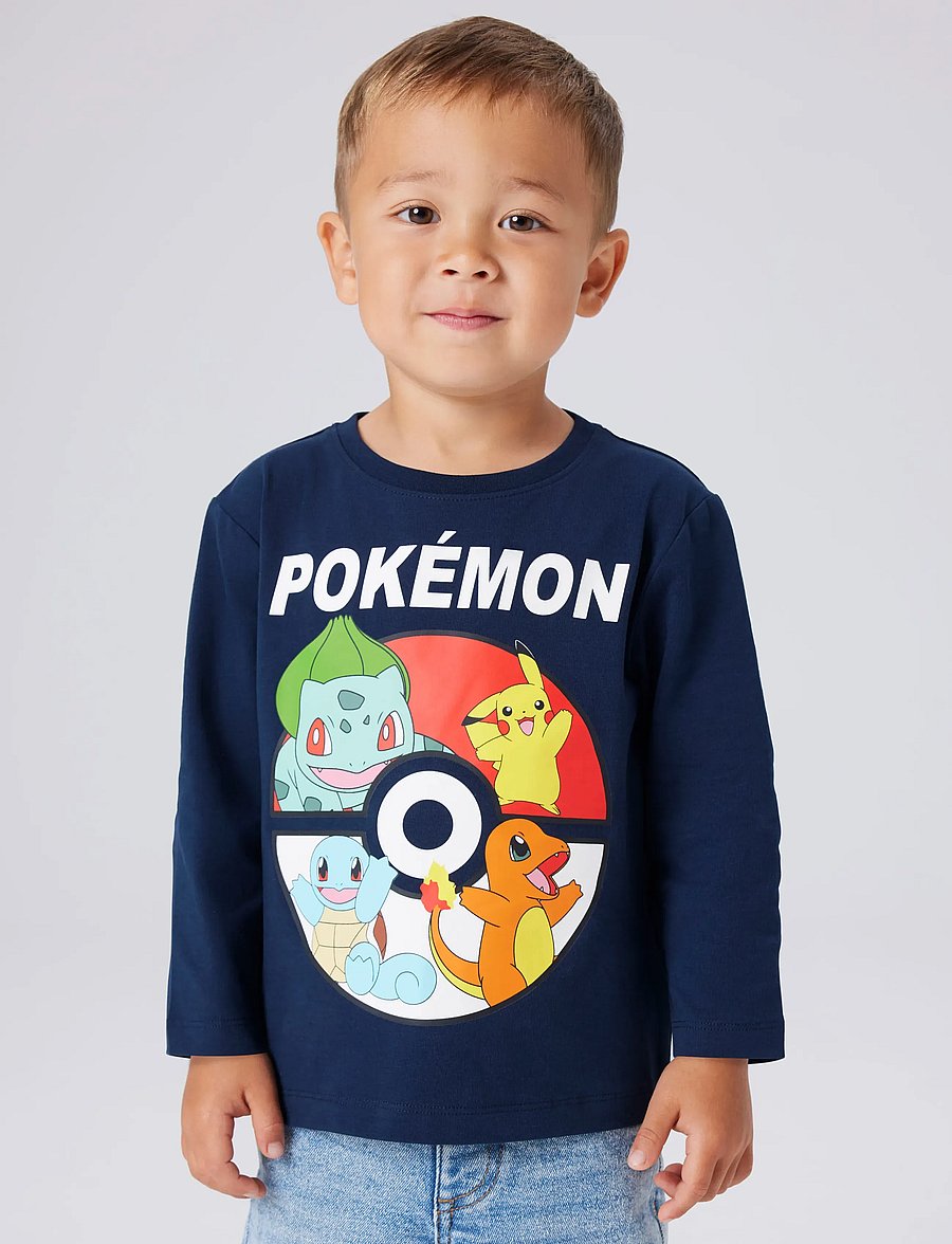 name it - NMMJUICE POKEMON LS NREG TOPBOX NOOS SKY - langærmede t-shirts - navy blazer - 0