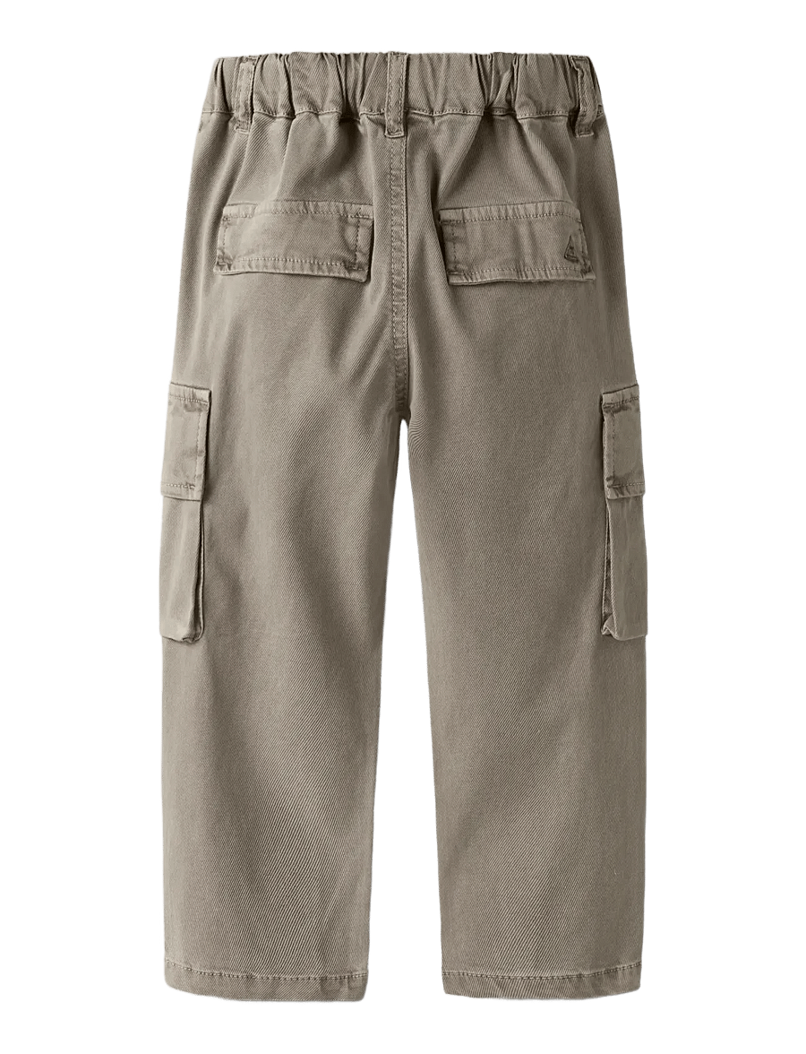name it - NMMBEN TAP CARGO TWI PANT 8950-PO NOOS - babybroeken - chinchilla - 2