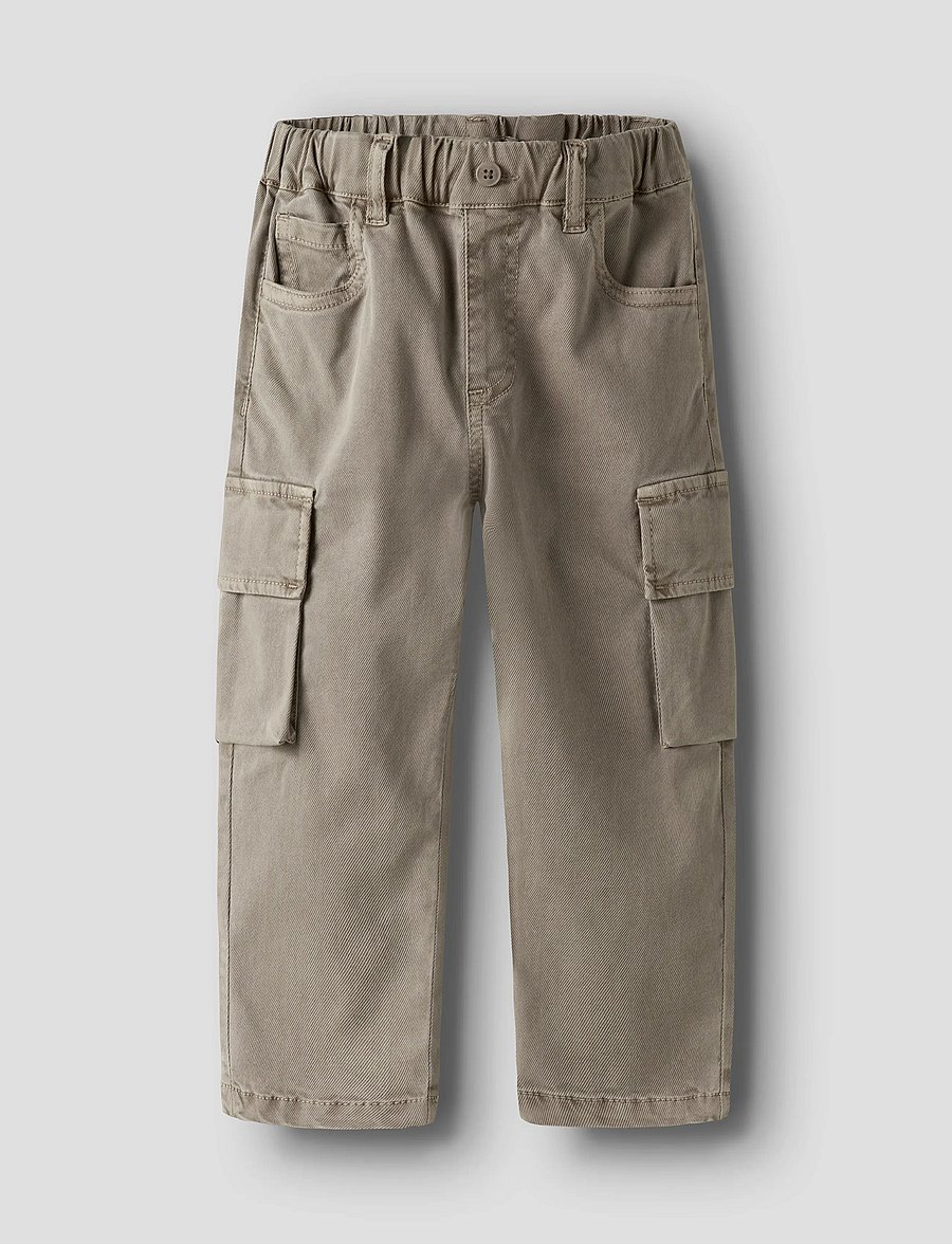 name it - NMMBEN TAP CARGO TWI PANT 8950-PO NOOS - babybroeken - chinchilla - 0