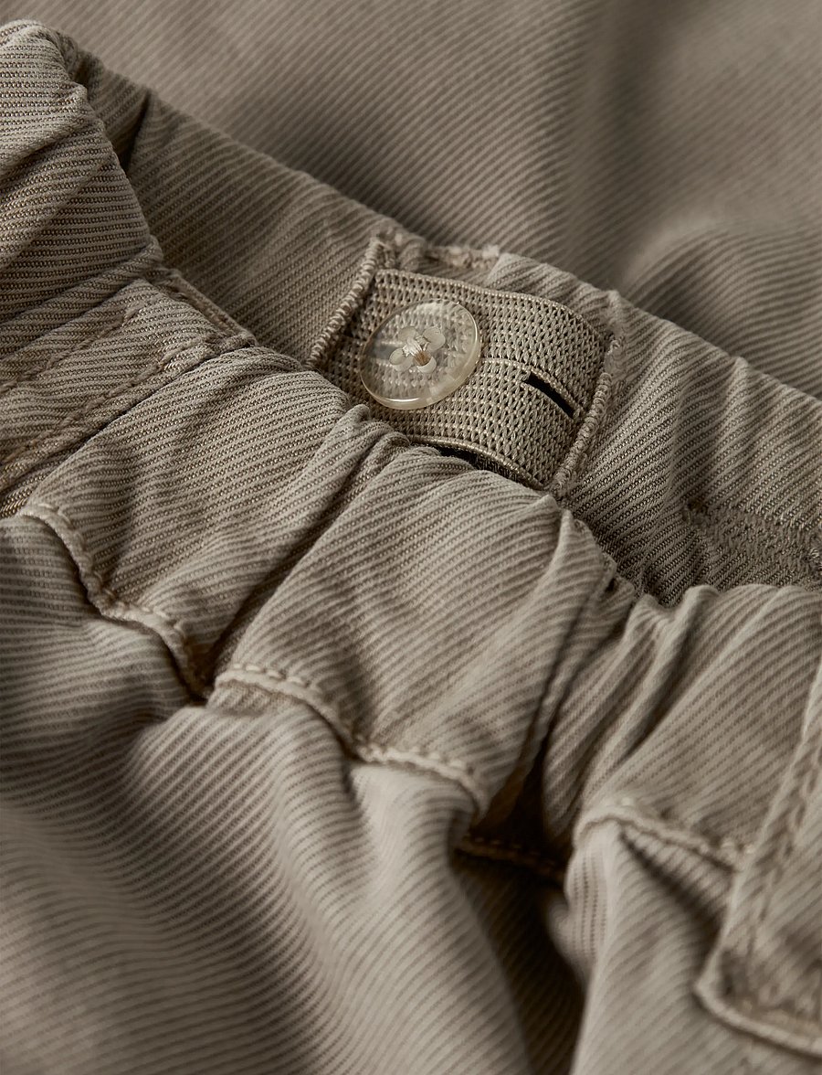 name it - NMMBEN TAP CARGO TWI PANT 8950-PO NOOS - babybroeken - chinchilla - 4