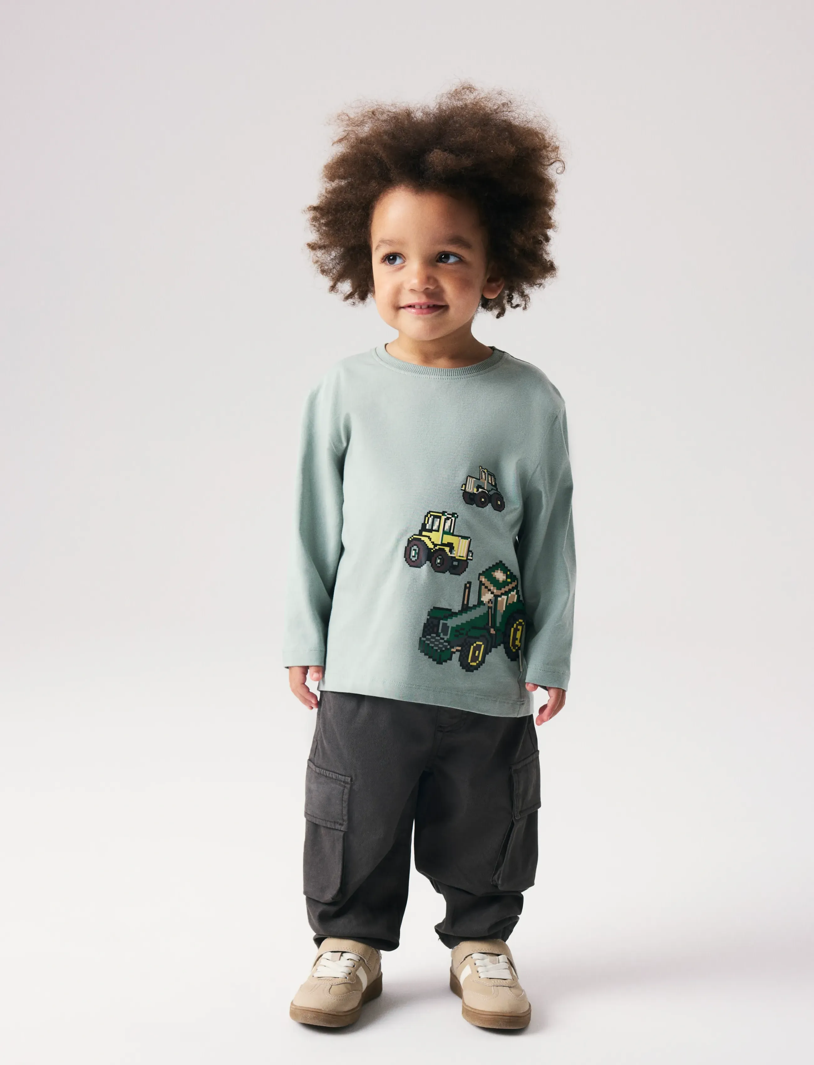name it - NMMBEN TAP CARGO TWI PANT 8950-PO NOOS - babybukser - peat - 2