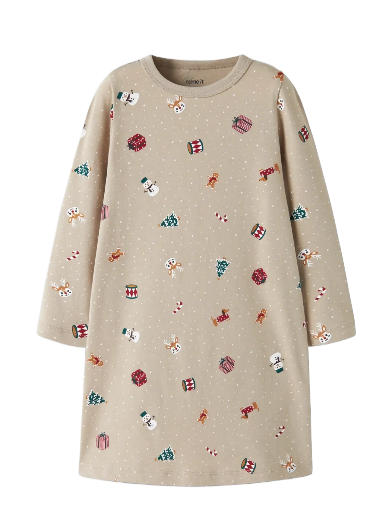 name it - NMFVISMAS LS NIGHTGOWN - nachthemden - pure cashmere - 2