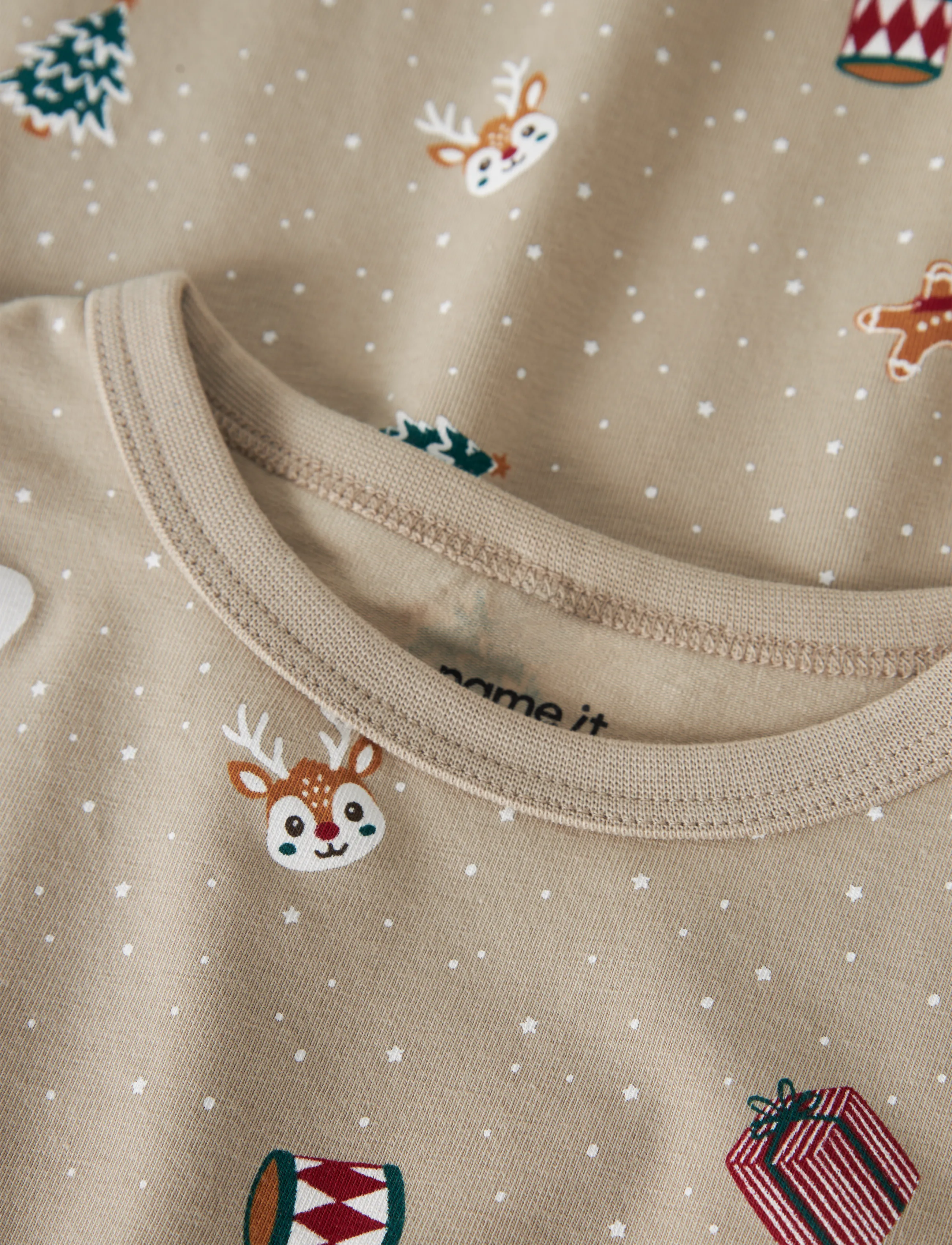 name it - NMFVISMAS LS NIGHTGOWN - nachthemden - pure cashmere - 3