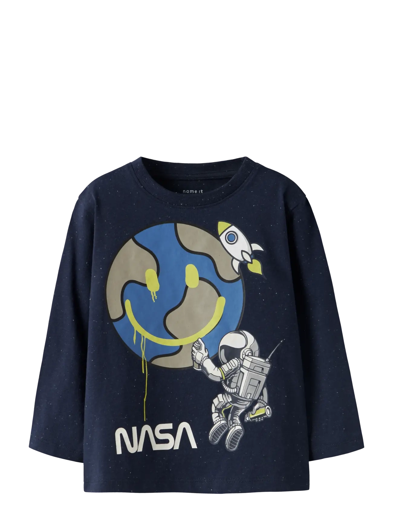 NAME IT Nmmdack Nasa Ls Nreg Oberteil Box Nas Navy - 92 - Kinder