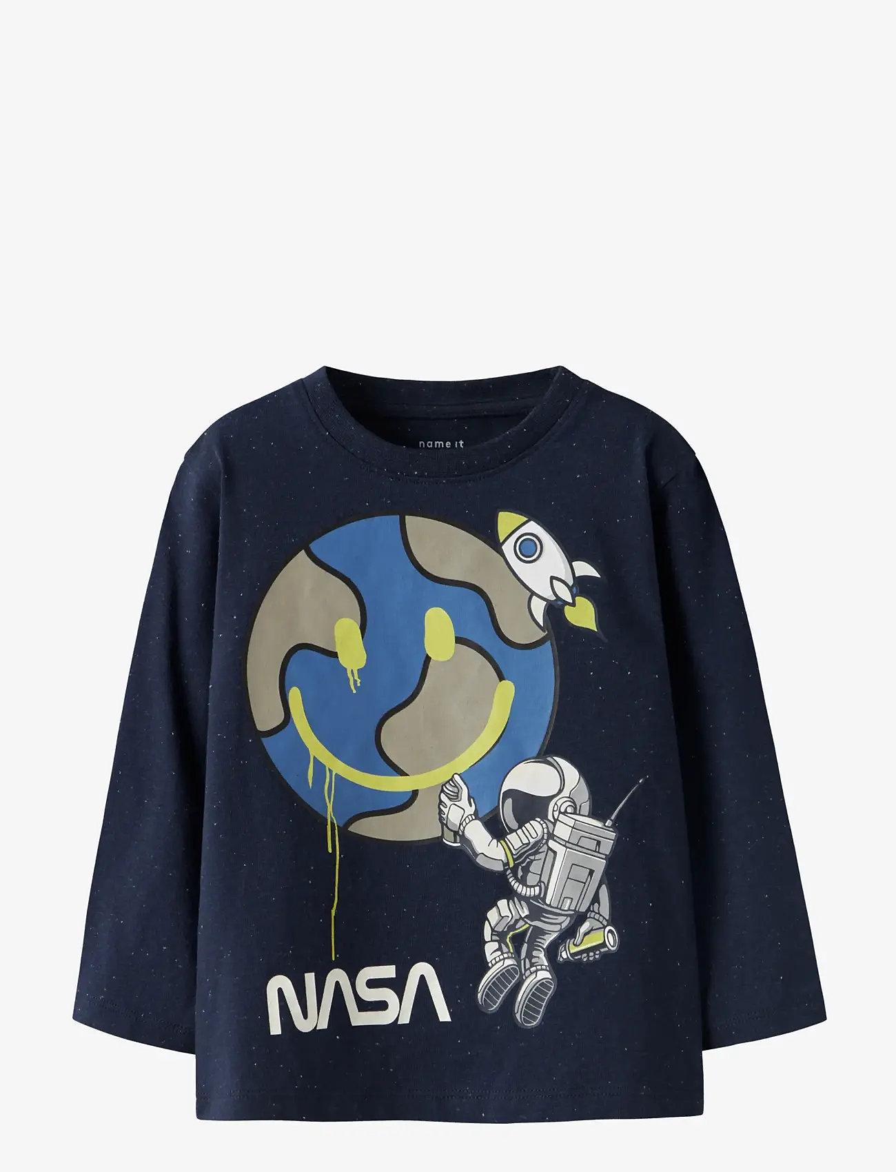 name it - NMMDACK NASA LS NREG TOP BOX NAS - long-sleeved t-shirts - navy blazer - 0