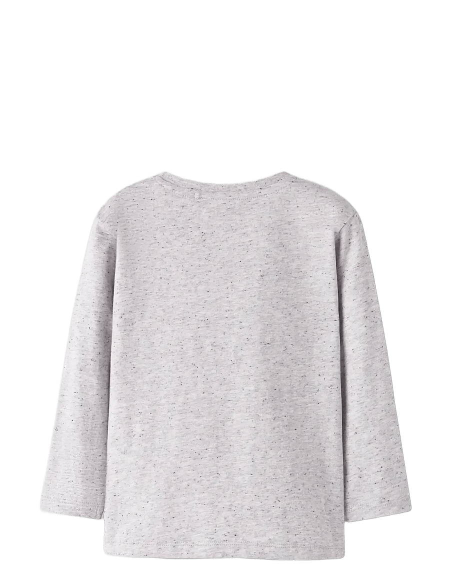 name it - NMMDACK NASA LS NREG TOP BOX NAS - långärmade t-shirts - peyote melange - 1