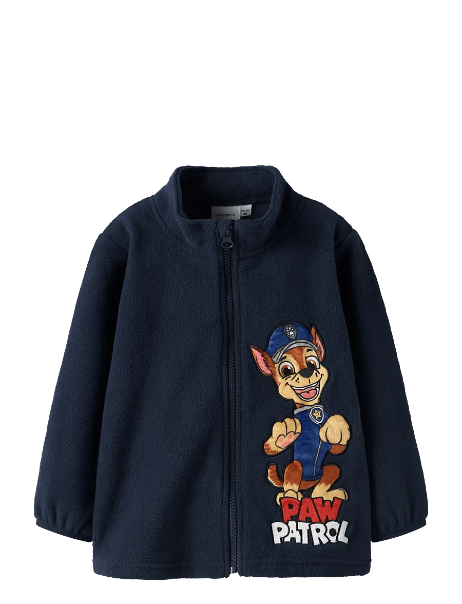 name it - NMMJINGS PAW FLEECE W ZIP CPLG - fleecejakker - navy blazer - 1