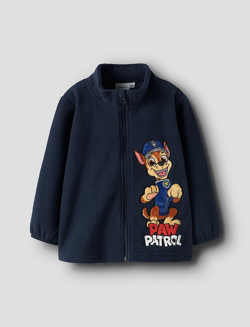 name it - NMMJINGS PAW FLEECE W ZIP CPLG - fleecejakker - navy blazer - 0
