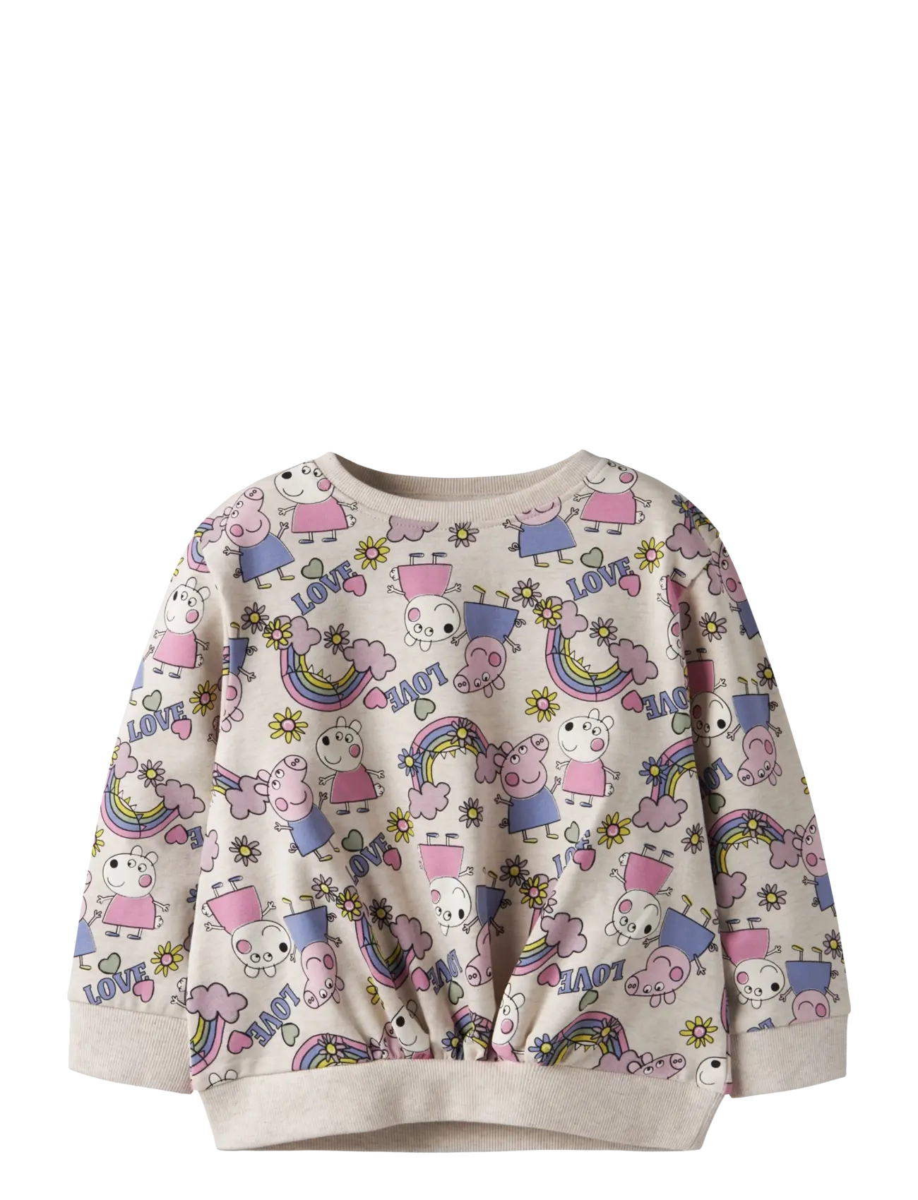 name it NMFDARMA PEPPA NREG SWEAT BRU CPLG - Kids 98-134 - PEYOTE MELANGE / beige