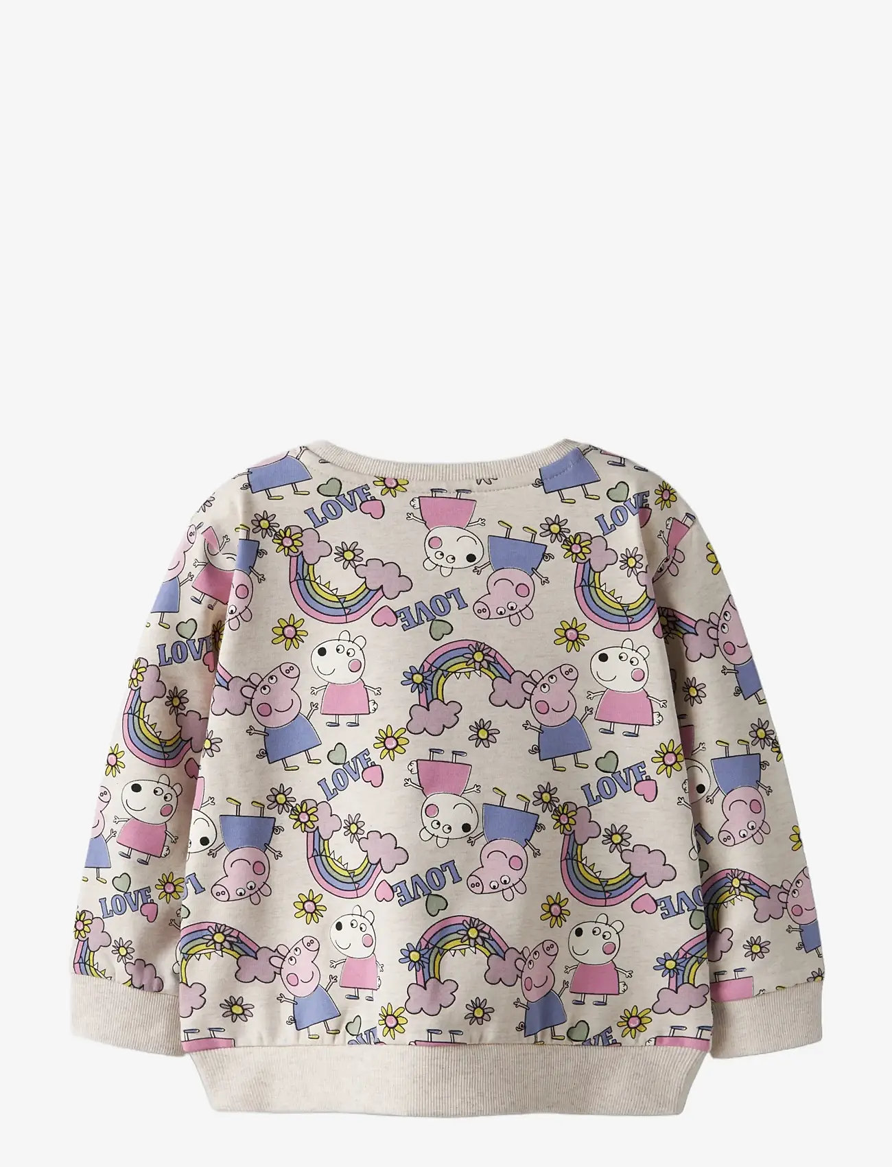 name it - NMFDARMA PEPPA NREG SWEAT BRU CPLG - sweatshirts - peyote melange - 1