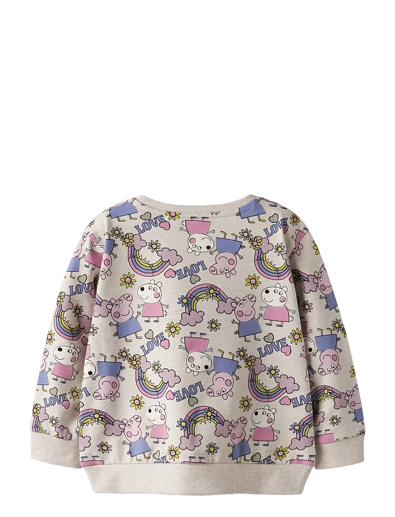 name it - NMFDARMA PEPPA NREG SWEAT BRU CPLG - sweatshirts - peyote melange - 1