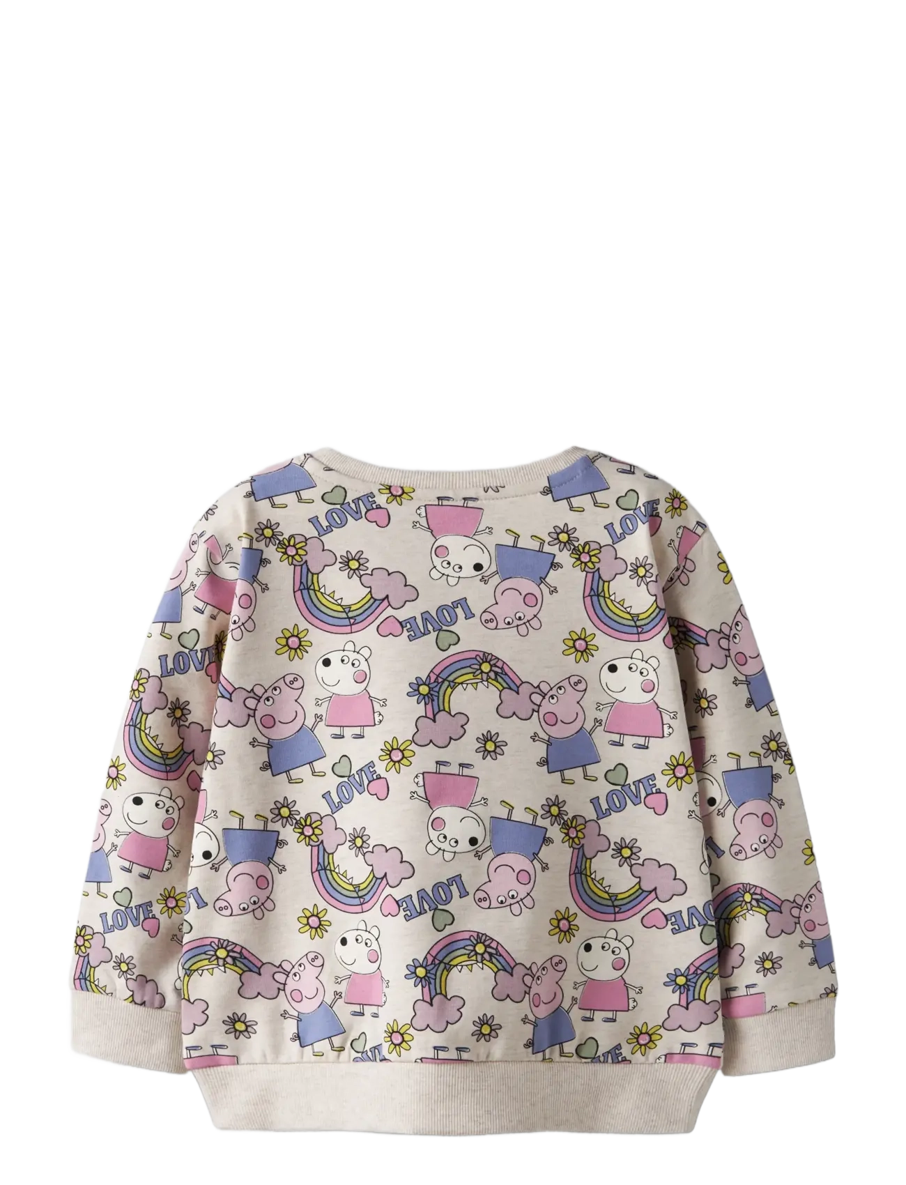 name it - NMFDARMA PEPPA NREG SWEAT BRU CPLG - sportiska stila džemperi - peyote melange - 1