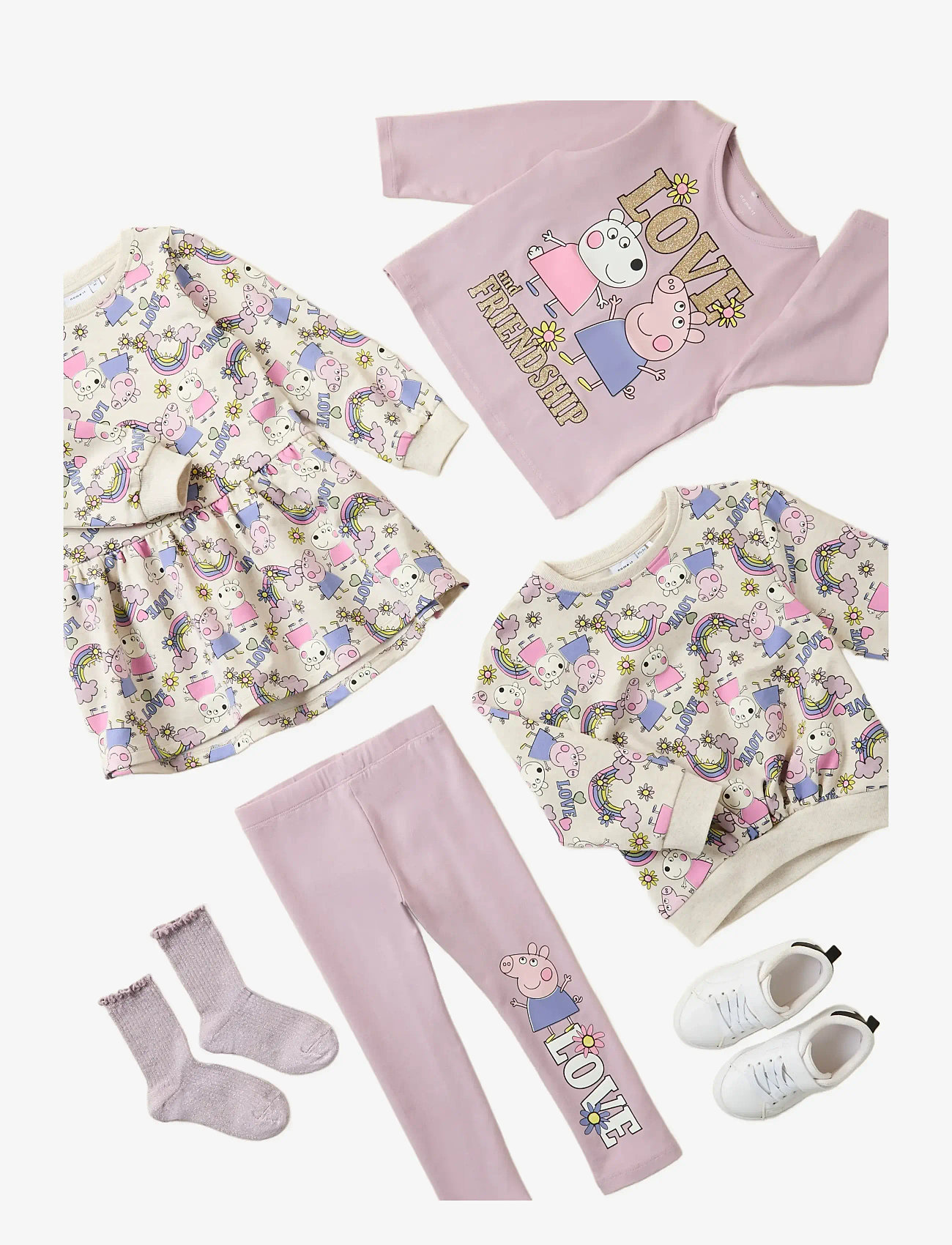 name it - NMFDARMA PEPPA NREG SWEAT BRU CPLG - sweatshirts - peyote melange - 2