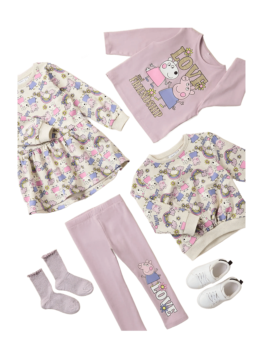 name it - NMFDARMA PEPPA NREG SWEAT BRU CPLG - sweatshirts - peyote melange - 2