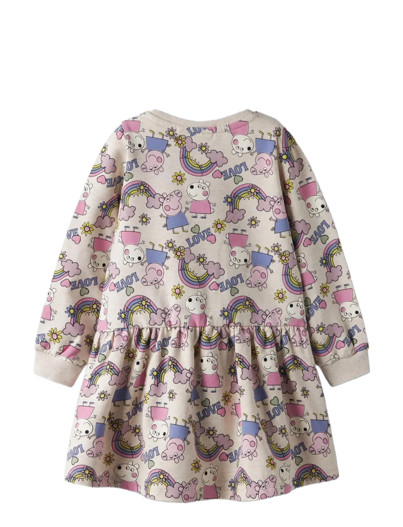 name it - NMFDARMA PEPPA LS SWE DRESS BRU CPLG - robes décontractées à manches longues - peyote melange - 1