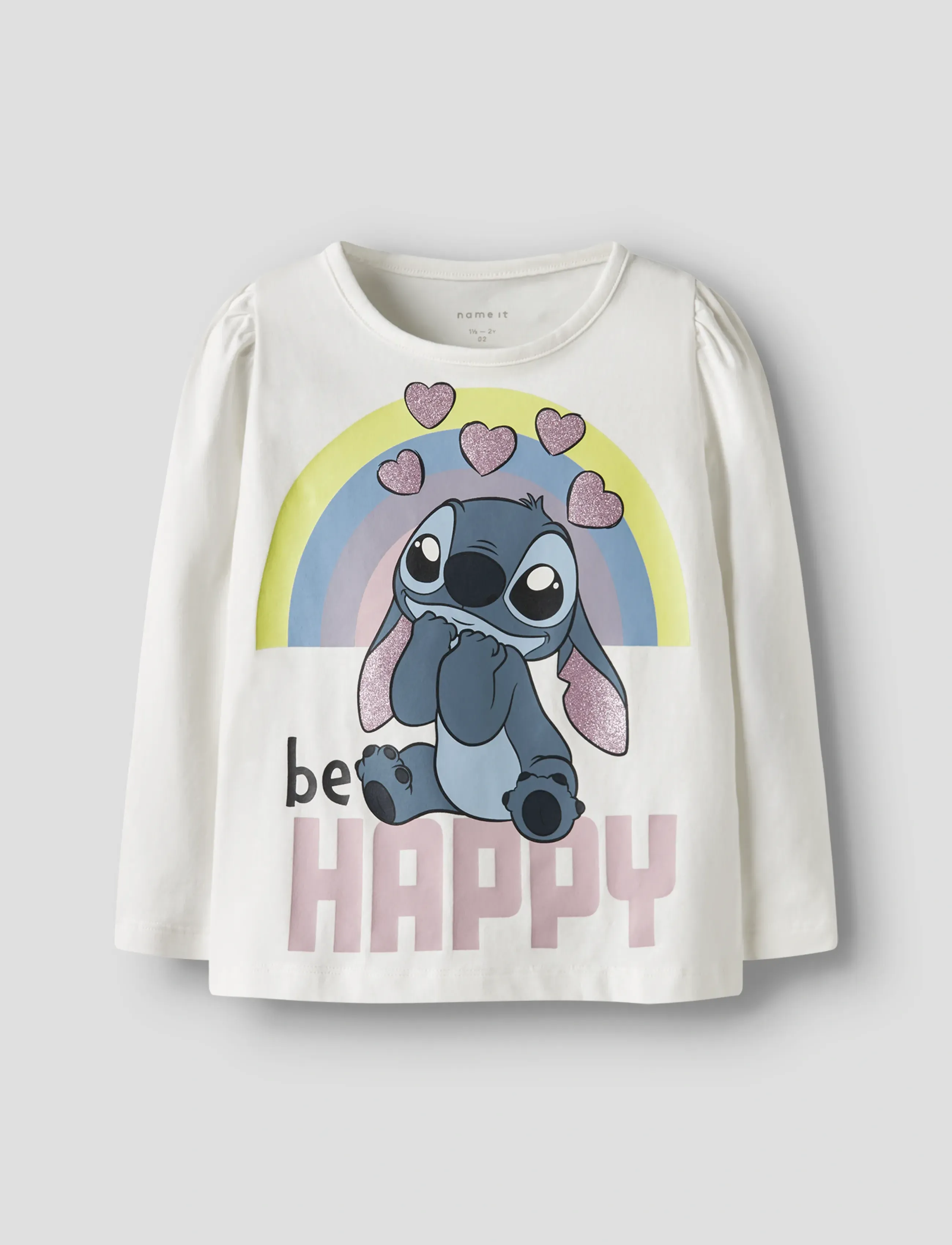 name it - NMFDIANA STITCH LS TOP BOX NOOS WDI - długi rękaw - cloud dancer - 3