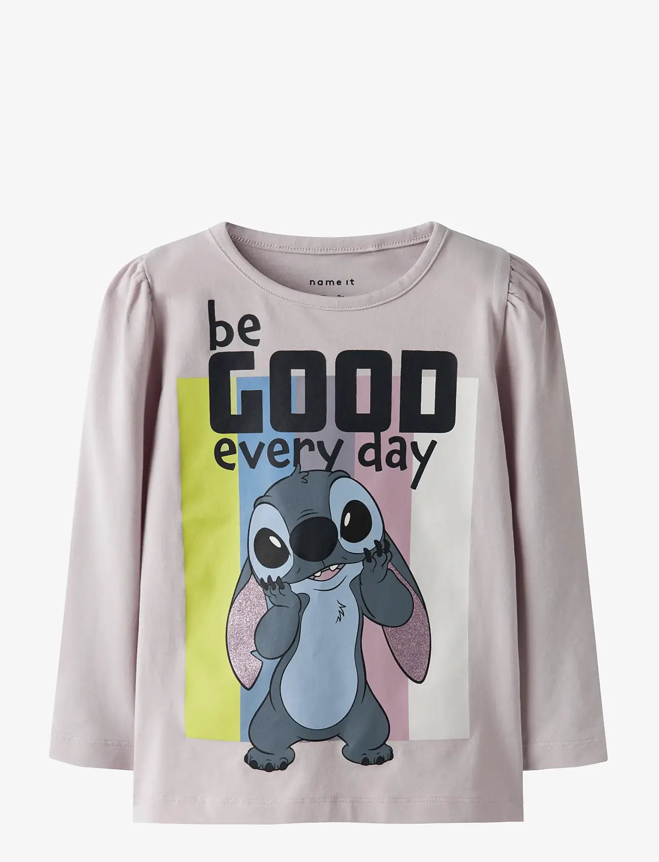 name it - NMFDIANA STITCH LS TOP BOX NOOS WDI - langærmede t-shirts - lilac marble - 1