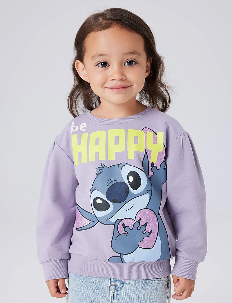 name it - NMFDIDI STITCH SWEAT UNB NOOS WDI - sweatshirts - lavender gray - 4