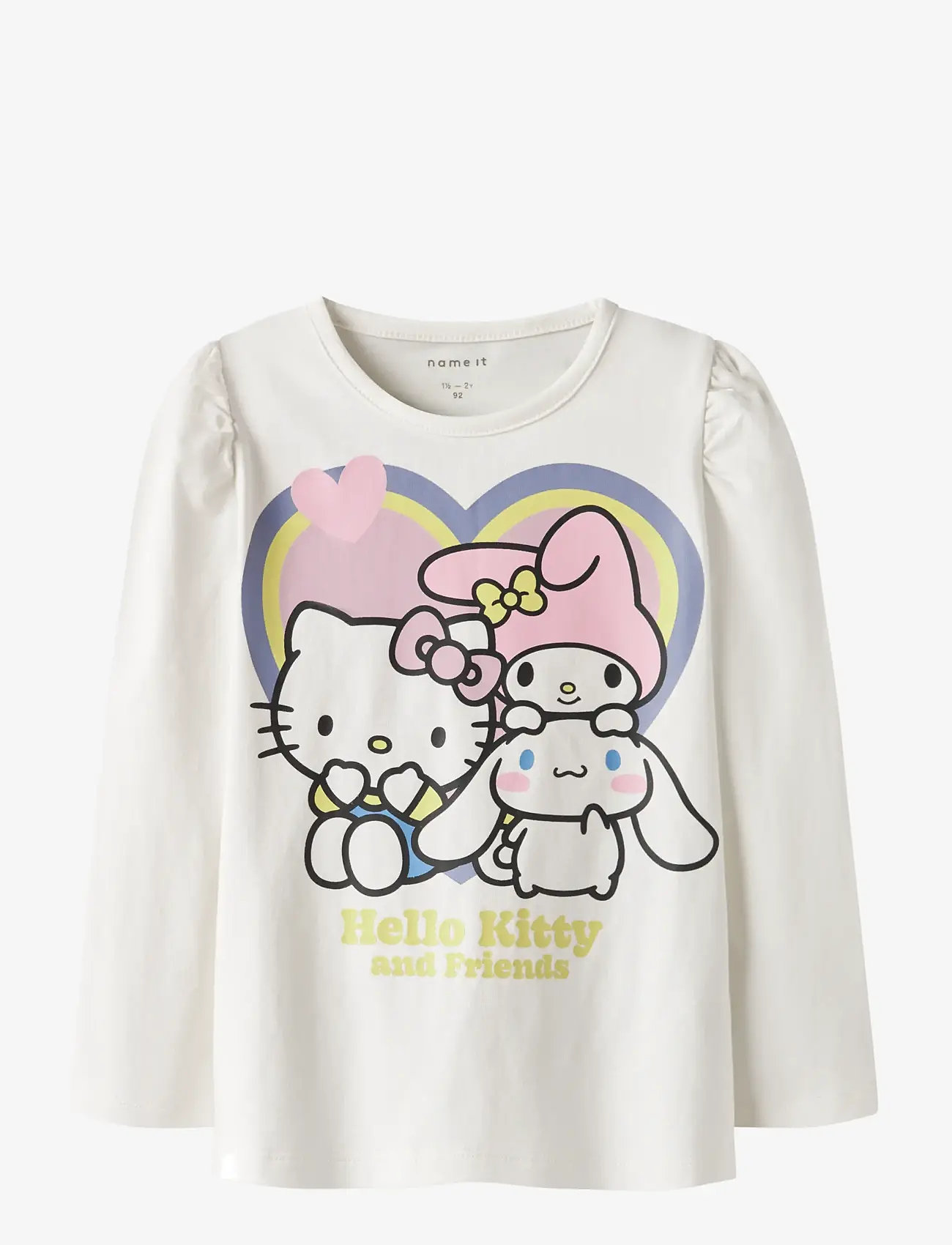 name it - NMFDURI HELLOK LS TOP BOX SKY - langærmede - cloud dancer - 1