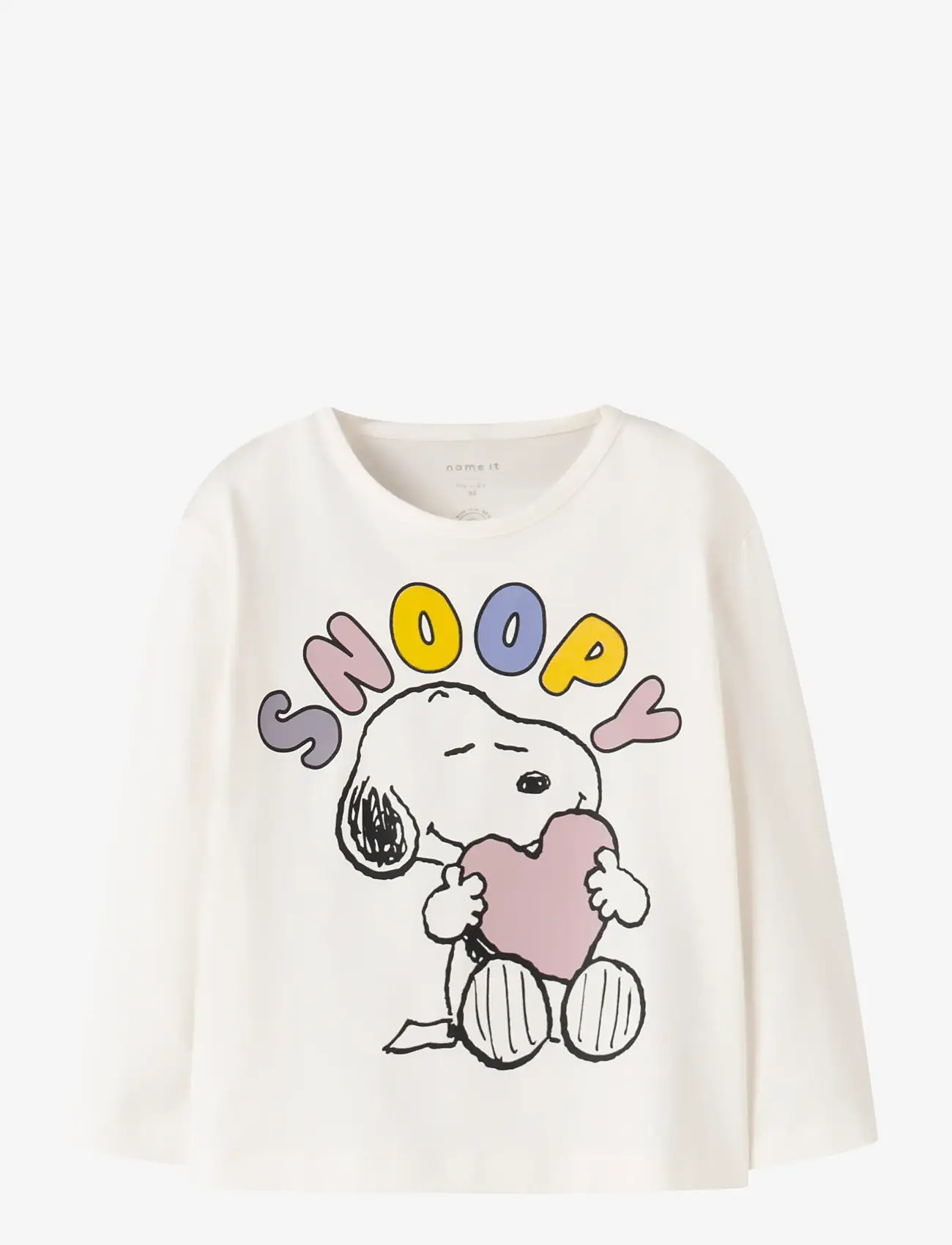 name it - NMFDREMA SNOOPY LS NREG TOP BOX SKY - langærmede t-shirts - cloud dancer - 1