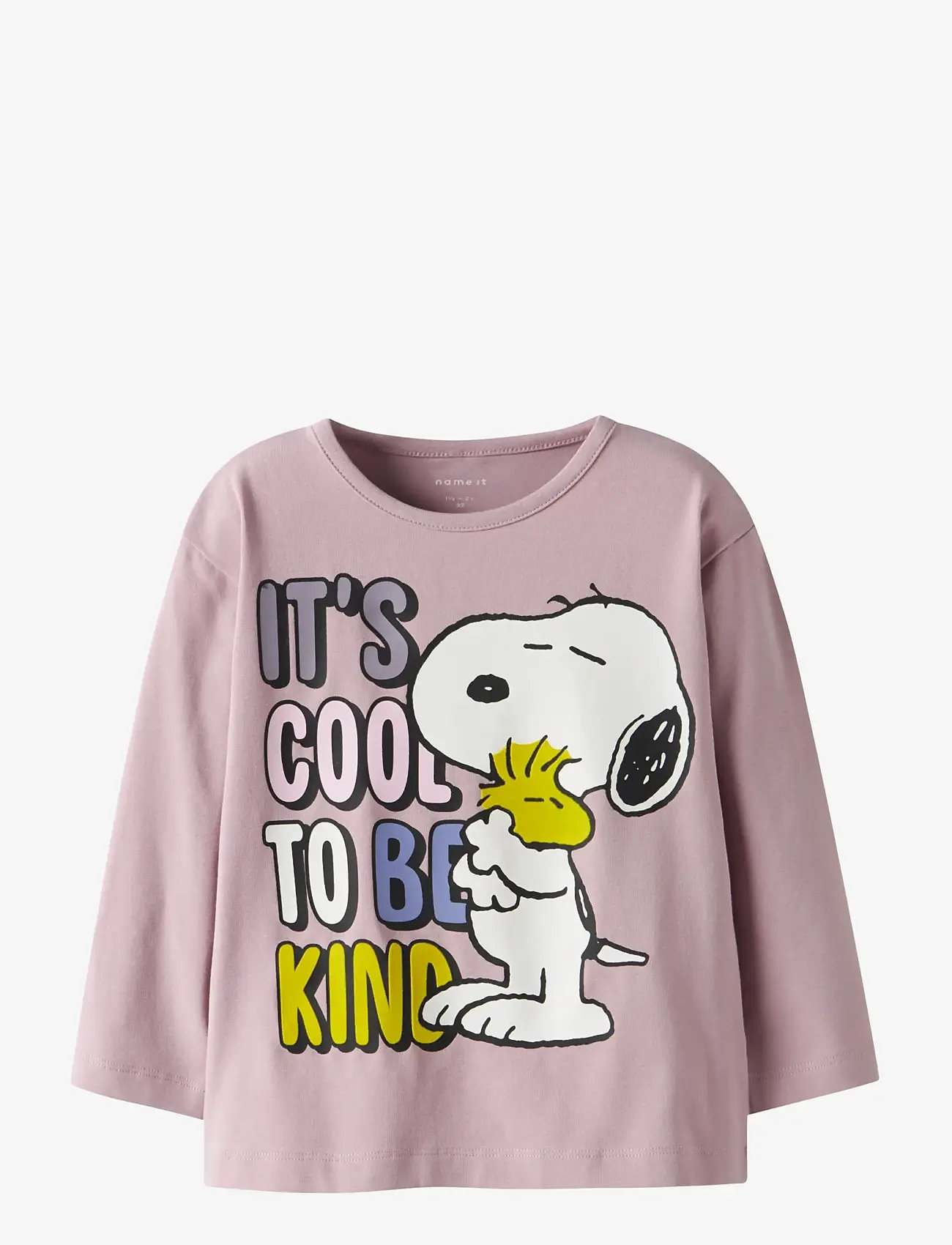 name it - NMFDREMA SNOOPY LS NREG TOP BOX SKY - langærmede t-shirts - dawn pink - 0