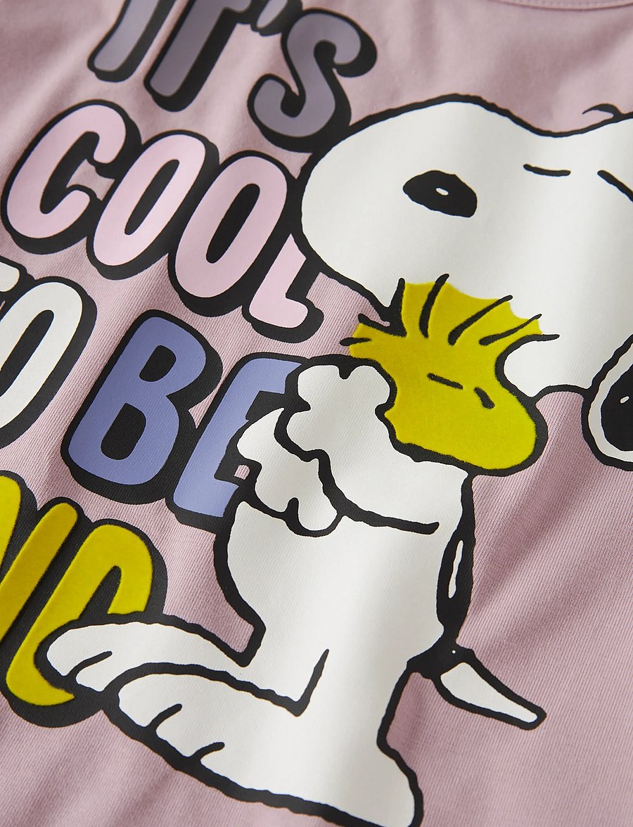 name it - NMFDREMA SNOOPY LS NREG TOP BOX SKY - marškinėliai ilgomis rankovėmis - dawn pink - 2