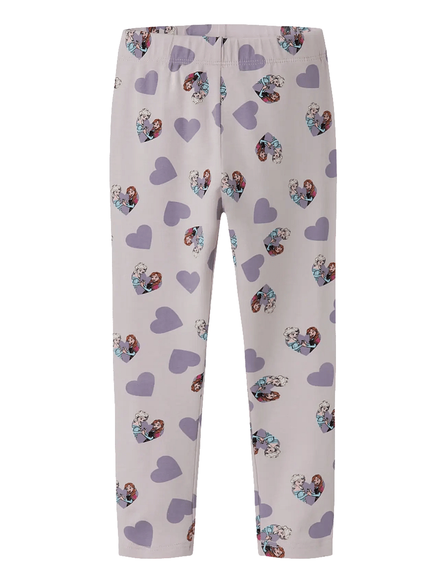 name it - NMFDONNA FROZEN LEGGING WDI - leggings - lilac marble - 0