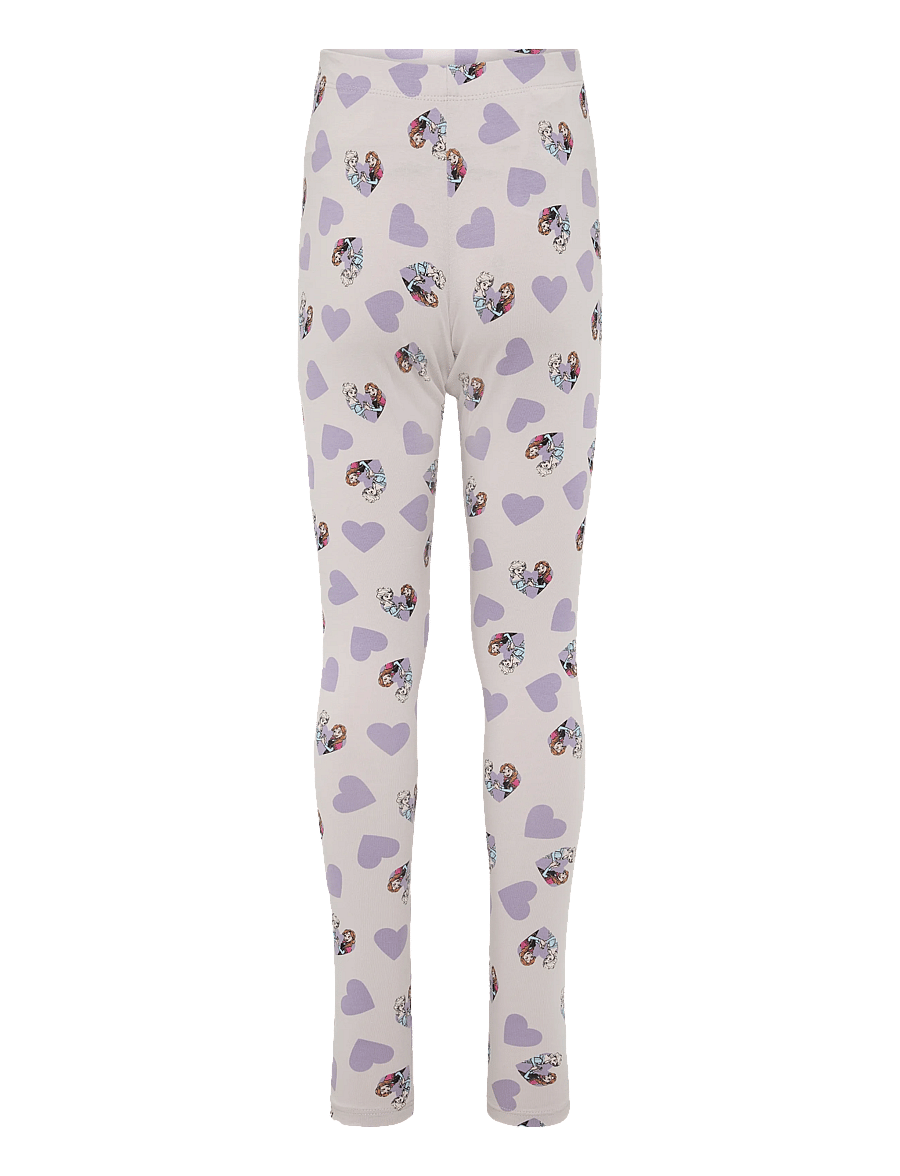 name it - NMFDONNA FROZEN LEGGING WDI - leggings - lilac marble - 1
