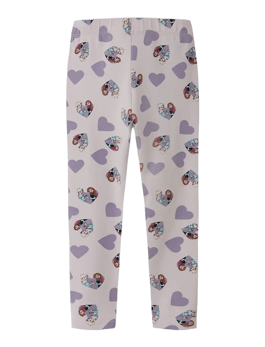 name it - NMFDONNA FROZEN LEGGING WDI - leggings - lilac marble - 1