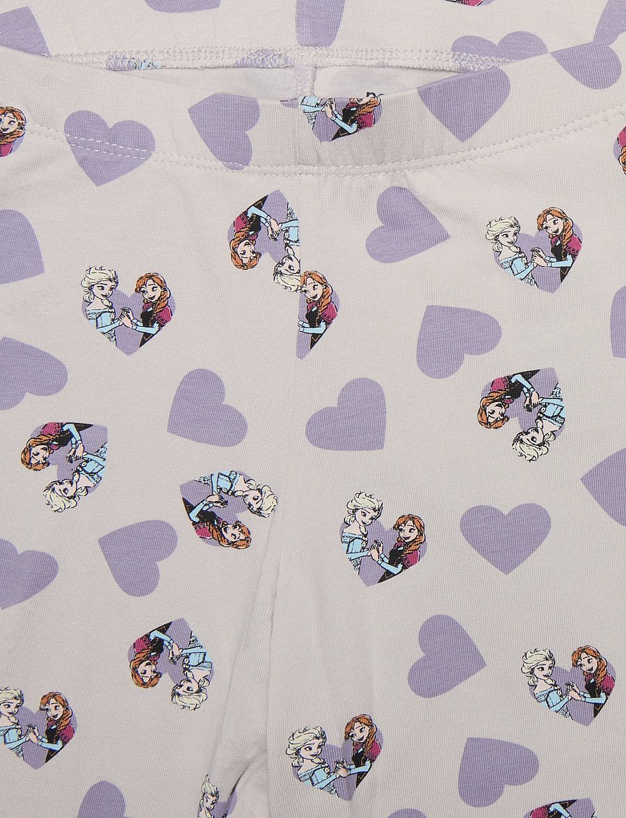 name it - NMFDONNA FROZEN LEGGING WDI - leggings - lilac marble - 3