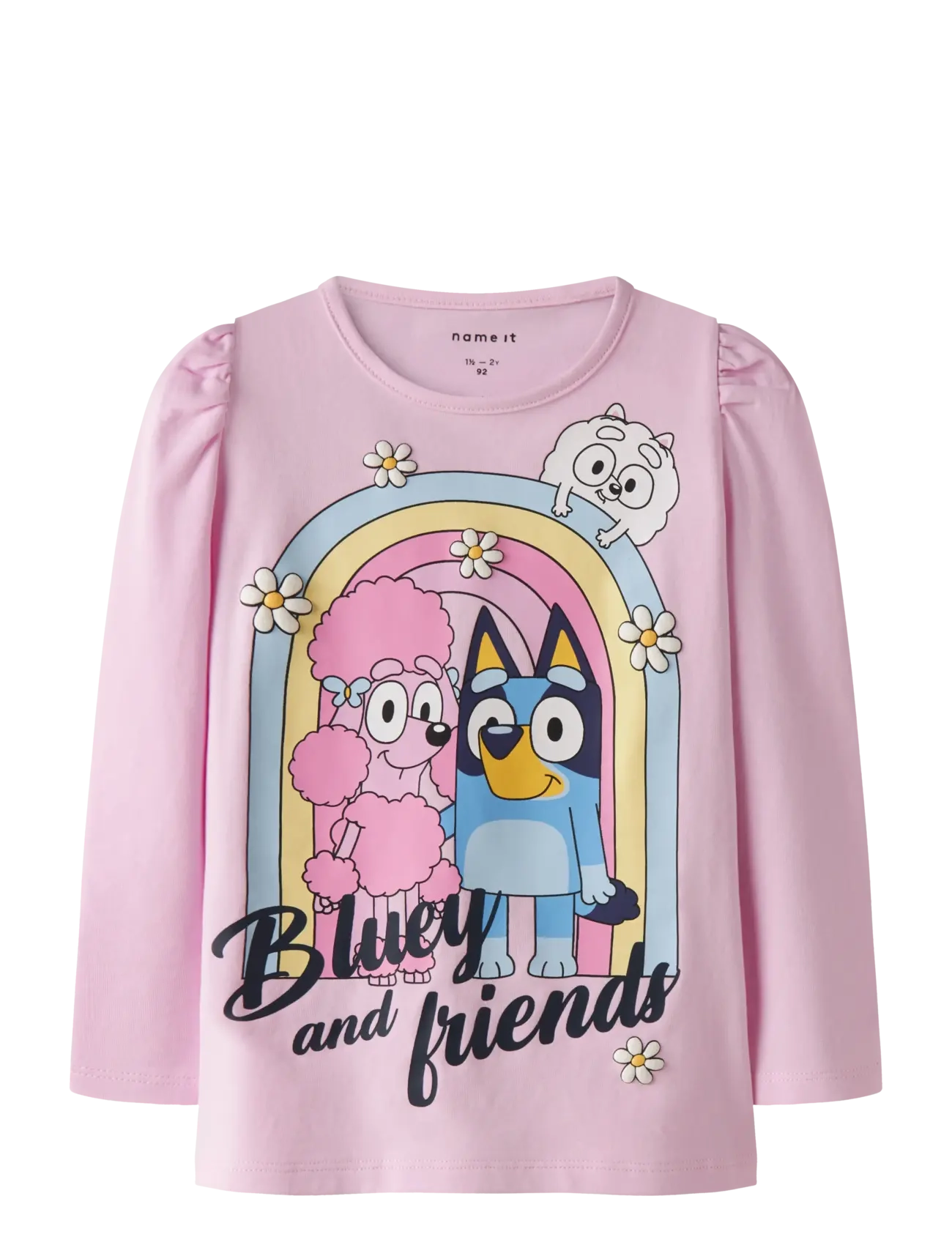 name it NMFJESSIE BLUEY LS TOP BOX NOOS SKY - Lapsed 98–134 - PIROUETTE / pink/rose