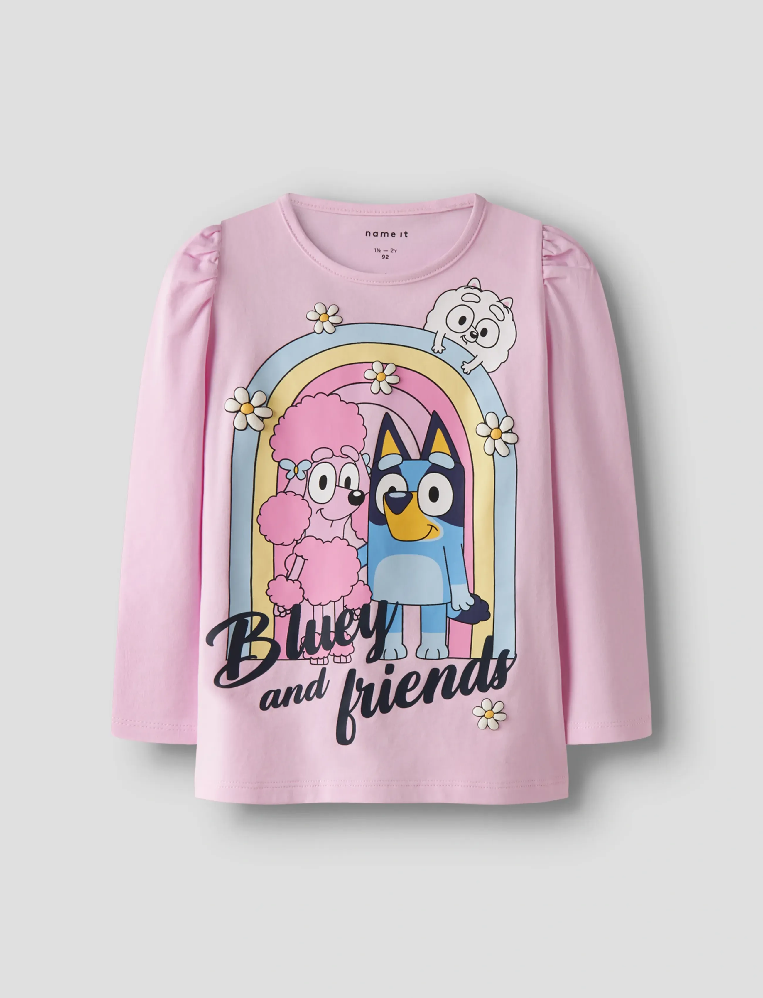 name it NMFJESSIE BLUEY LS TOP BOX NOOS SKY - Alussärgid - PIROUETTE / pink/rose