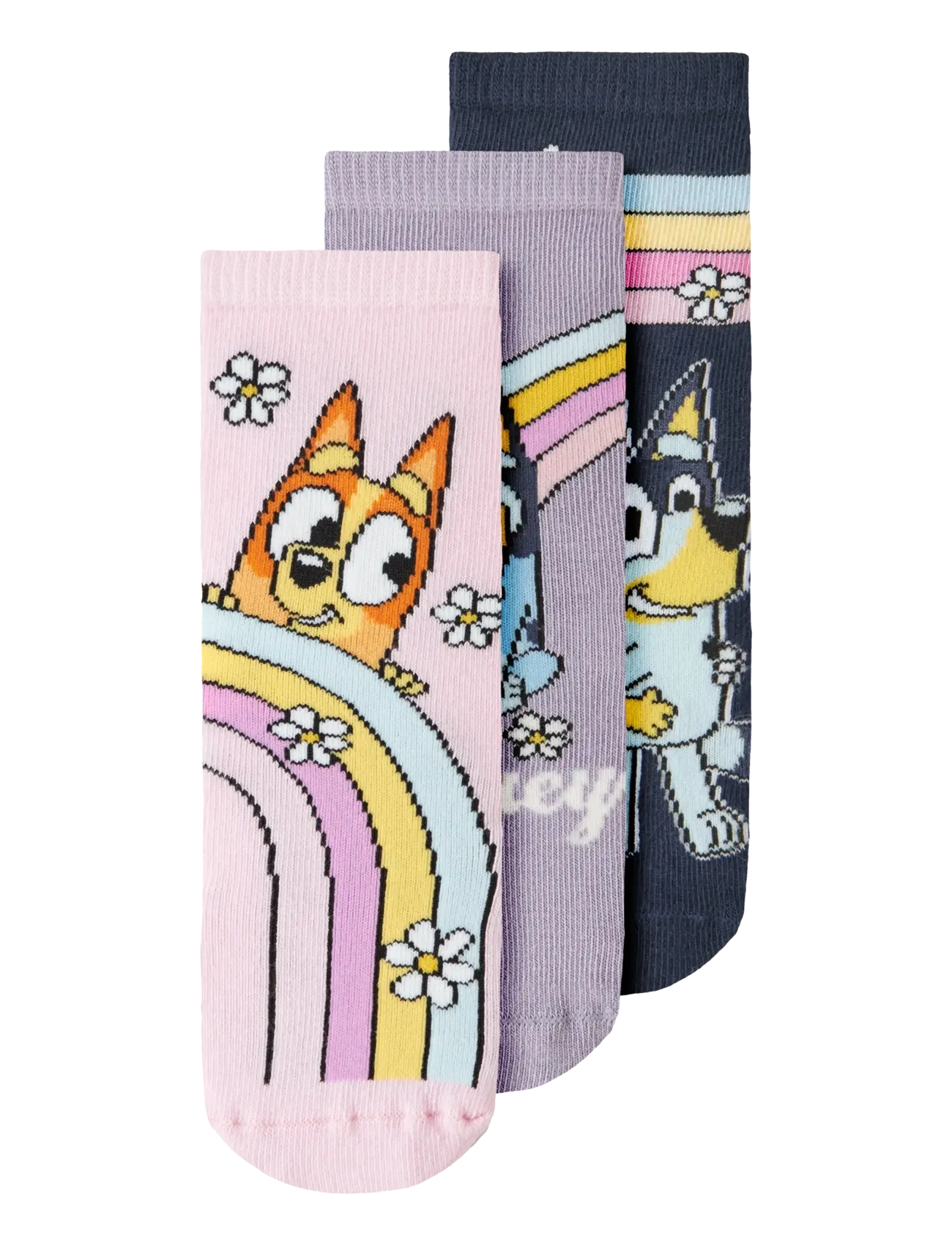 name it NMFJENSIA BLUEY 3P SOCK SKY - Socken & Strumpfhosen - PIROUETTE / pink/rose