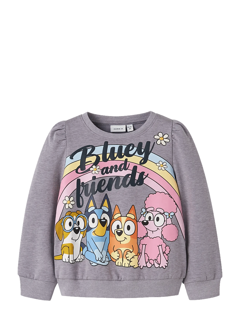name it - NMFJENNEY BLUEY SWEAT BRU SKY - sporta džemperi - lavender gray - 1