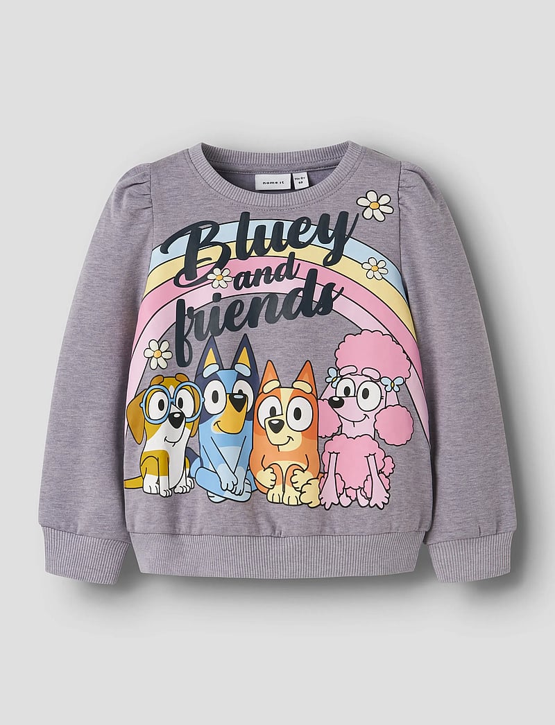 name it - NMFJENNEY BLUEY SWEAT BRU SKY - sporta džemperi - lavender gray - 0