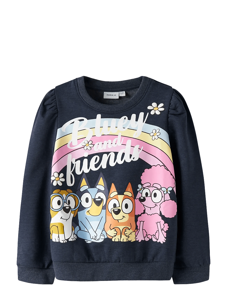 name it - NMFJENNEY BLUEY SWEAT BRU SKY - sporta džemperi - navy blazer - 1