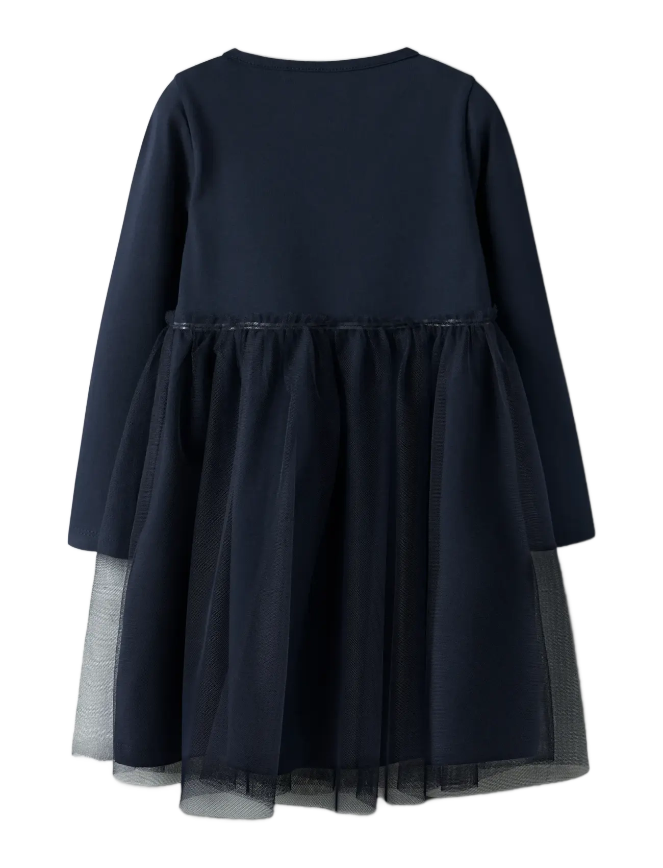 name it - NMFJEAN BLUEY LS TULLE DRESS SKY - partykleider - navy blazer - 2