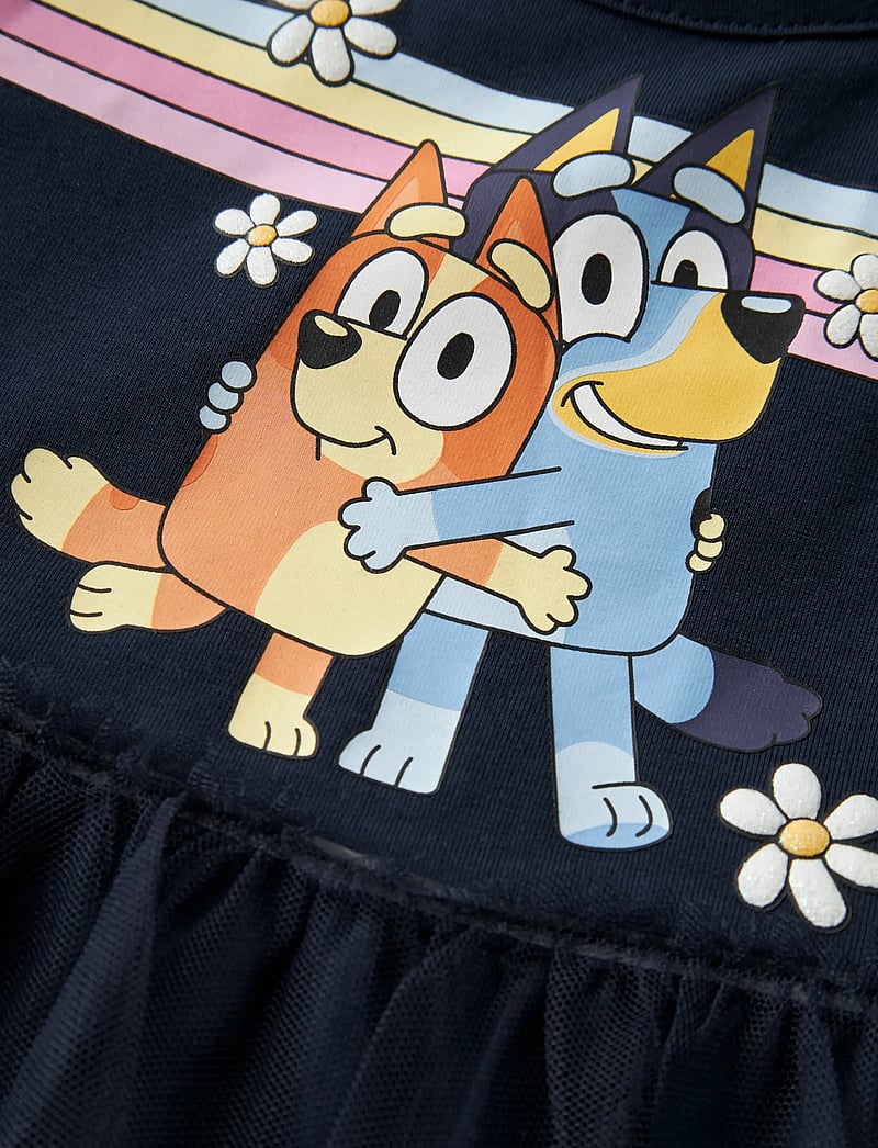 name it - NMFJEAN BLUEY LS TULLE DRESS SKY - partykleider - navy blazer - 3