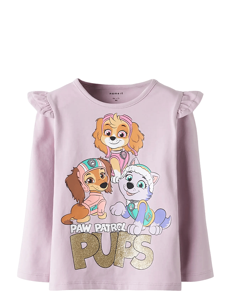 name it - NMFJABA PAW LS TOP NOOS CPLG - langærmede t-shirts - dawn pink - 1