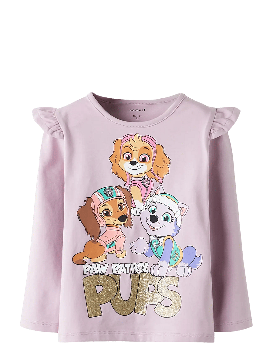 name it - NMFJABA PAW LS TOP NOOS CPLG - pitkähihaiset t-paidat - dawn pink - 1