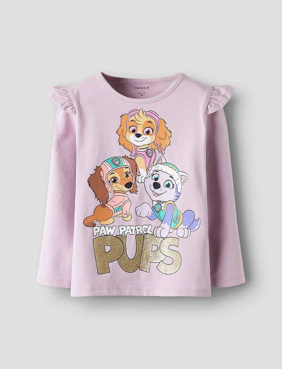 name it - NMFJABA PAW LS TOP NOOS CPLG - pitkähihaiset t-paidat - dawn pink - 3