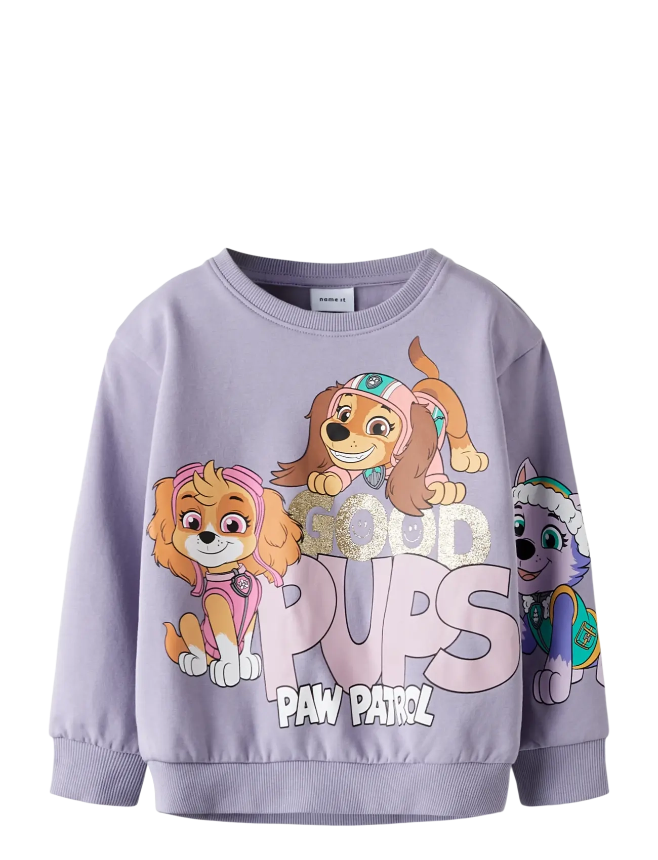 name it NMFJARA PAW NREG SWEAT BRU NOOS CPLG - Sweatshirts & Huvtröjor - LAVENDER GRAY / purple