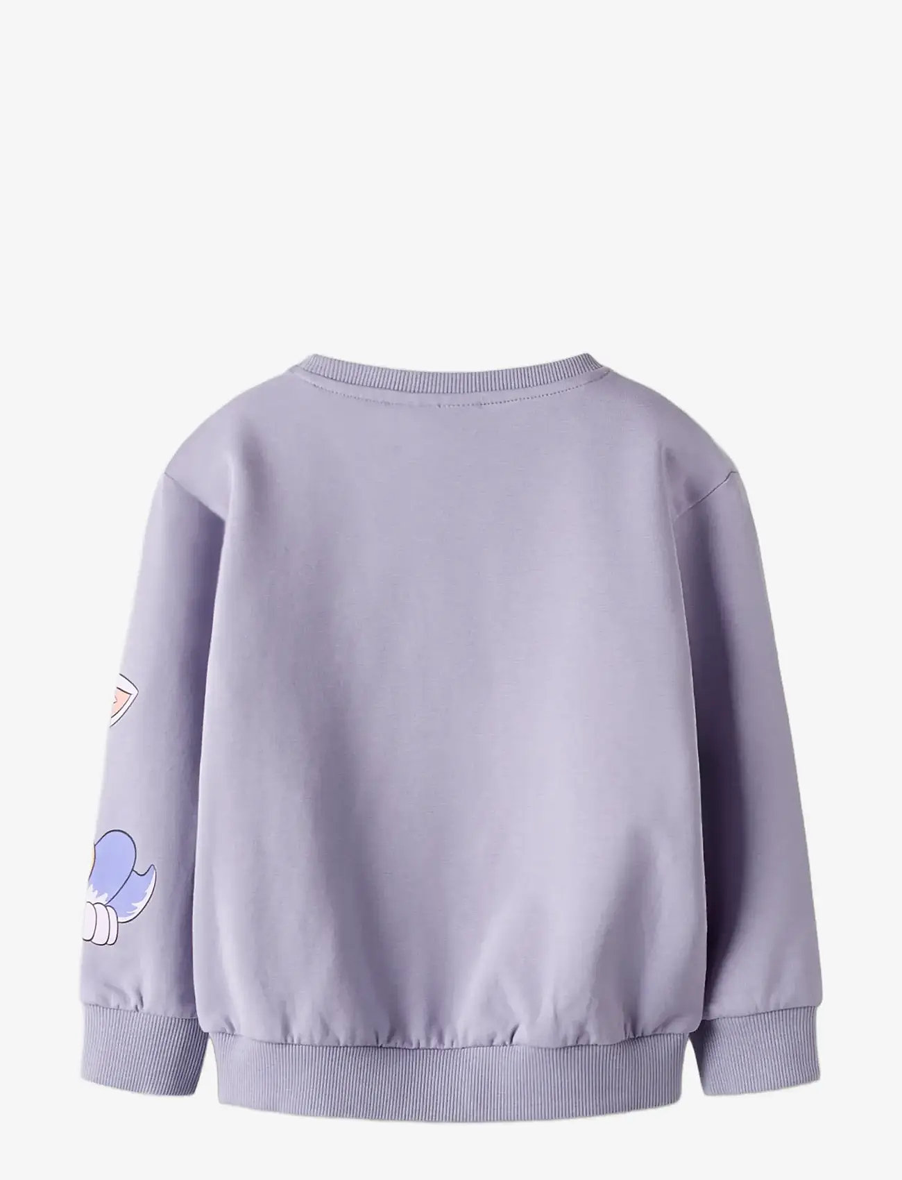 name it - NMFJARA PAW NREG SWEAT BRU NOOS CPLG - sweatshirts - lavender gray - 2