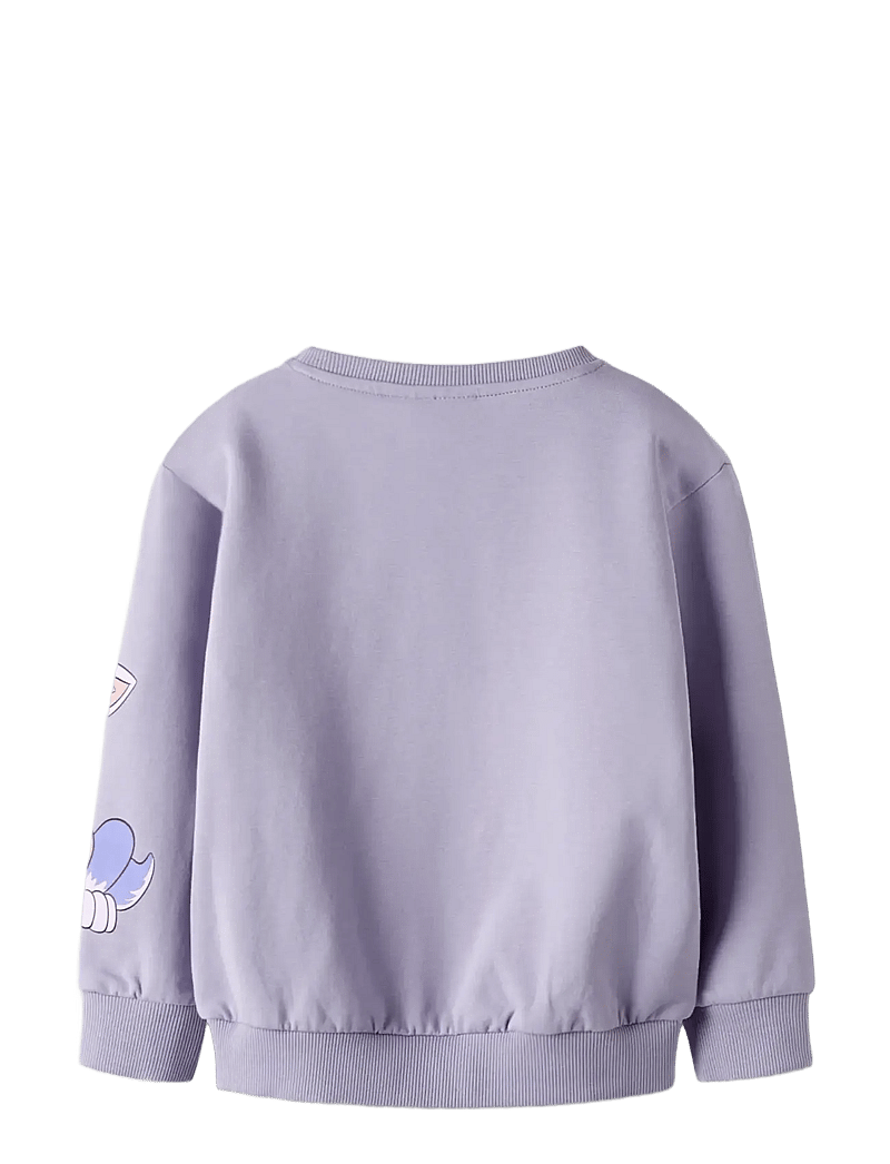 name it - NMFJARA PAW NREG SWEAT BRU NOOS CPLG - sweatshirts - lavender gray - 2